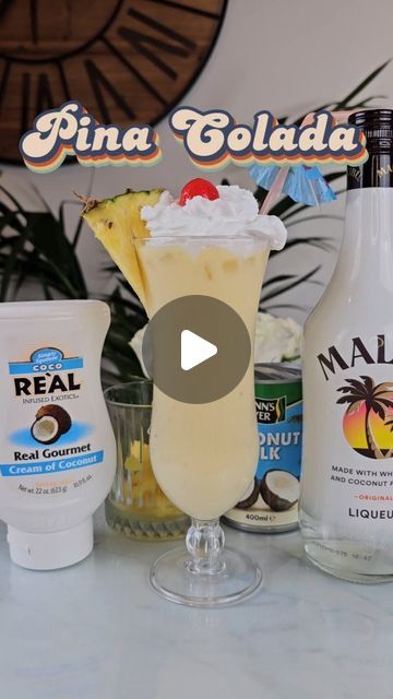 FirstSip.co.uk on Instagram: "Pina Colada cocktail recipe #pinacolada #piñacolada #cocktails #drink #recipe #drinktok #fyp #howto #easycocktails #pineapple #coconut" Pina Colada Easy Recipe, Pinacolada Cocktails Recipe, Piña Colada Recipe Alcohol, Easy Pina Colada Recipe, Pina Colada Cocktail Recipe, Pina Colada Cocktail, Pina Colada Recipe, Summer Drinks Alcohol, Drinks Alcohol