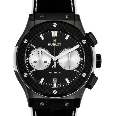 HUBLOT Classic Fusion Chronograph Juventus Automatic Black Dial Ceramic Men's Watch Hublot Black, Hublot Ferrari, Hublot Classic Fusion, Hublot Classic, Hublot Big Bang, Hublot Watches, Men's Watch, Juventus, Luxury Watch