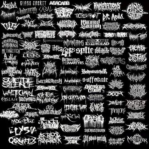 Black Metal Patches, Types Of Metal Music, Deathcore Aesthetic, Deathcore Wallpaper, Metalcore Aesthetic, Band Names Ideas, Bands Wallpaper, Beartooth Band, Metal Aesthetic