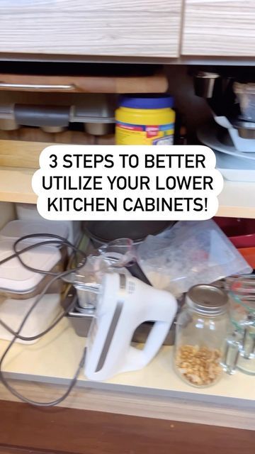 Organizing + Home Styling on Instagram: "With the holidays fast approaching, we all need our kitchens to function really well! 🥂 ⠀ One of the trickiest spots in a kitchen is the lower cabinets- they are so deep + low. ⠀ Here are 3 steps we use to make those lower cabinets much easier to utilize: ⠀ - Add pull out drawers so you don’t have to get on the floor to find the items in the back ⠀ - Use deeper bins to also act like drawers so no items are lost in the abyss ⠀ - Adjust the shelving to fit Drawer Bins, Open Cabinets, Low Cabinet, Pull Out Drawers, Kitchen Organization, Home Organization, Adjustable Shelving, Kitchen Cabinets, Shelves