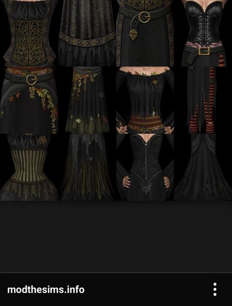 Sims 4 Cc Midevil Cc, Occult Sims 4 Cc, Sims 4 Cc Spellcaster Clothes, Sims 4 Cc Occult Clothes, Sims 4 Victorian Vampire Cc, Goth Outfit Ideas, Sims Medieval, Sims 4 Family, Sims 4 Cas Mods