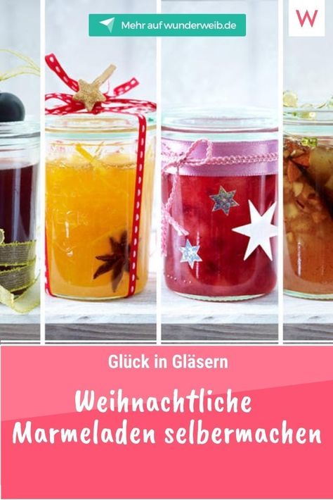 Diese weihnachtlichen Bratapfel-, Orangen-, Glühwein- und Cranberry-Marmeladen sind ein unschlagbares Geschenk! Holiday Party Appetizers, Quince Cake, Christmas Jam, Fall Dinner Recipes, Alkaline Diet, Holiday Appetizers, Diets For Beginners, Monkey Business, Quotes And Notes