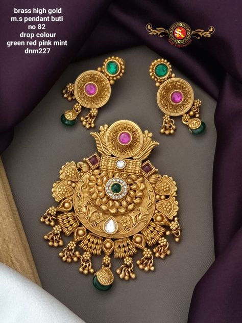 Tbz Jewellery, Antique Pendent, Mangal Sutra, Gold Jhumka, Pendent Set, Locket Design, Gold Jhumka Earrings, Gold Jewellry, Mens Diamond Wedding Bands