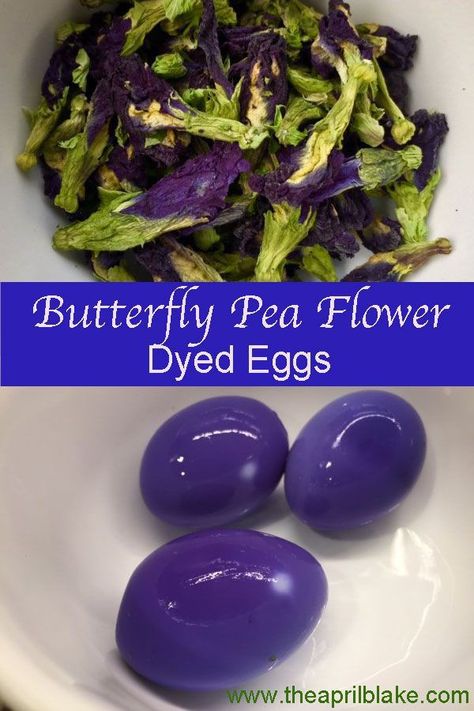 Purple Deviled Eggs, Flower Deviled Eggs, Butterfly Pea Recipe Food, Blue Pea Flower Recipes, Blue Butterfly Pea Flower Recipes, Butterfly Pea Recipe, Purple Food Ideas Snacks, Blue Deviled Eggs, Deviled Eggs Easter