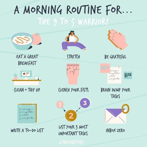 A Morning Routine for the 9-to-5 Warriors! – Fabulous Magazine Morning Routine Women, Morning Routine Checklist, Skin Care Routine For 20s, A Morning Routine, Miracle Morning, Healthy Morning Routine, Self Care Bullet Journal, Morning Routines, Morning Habits