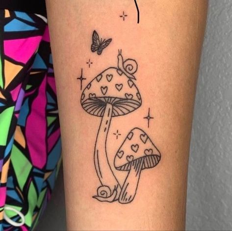 Mushroom Tattoo, Cute Hand Tattoos, Mushroom Tattoos, Dope Tattoos For Women, Discreet Tattoos, Dainty Tattoos, Subtle Tattoos, Little Tattoos, Dope Tattoos