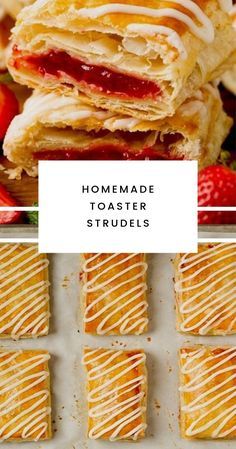 Homemade Toaster Strudel, Toaster Strudel, Poptart Recipe, Strudel Recipes, Viral Food, Breakfast Pastries, Puff Pastry Recipes, I Knew It, Homemade Snacks