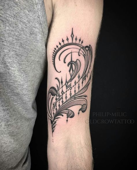 Old Crow Tattoo, Welsh Tattoo, Tattoo Concepts, Tattoo Name, Crow Tattoo, Samoan Tattoo, Ornamental Tattoo, Delicate Tattoo, American Tattoos