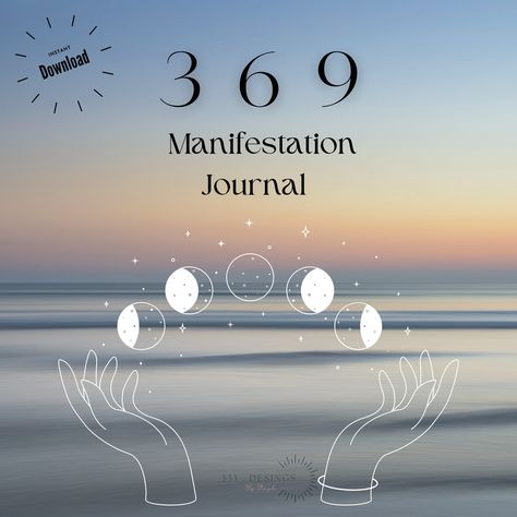 369 Method, Photoshop Design Ideas, Manifestation Journal, Digital Journal, Templates Downloads, Photoshop Design, Design Ideas, Instant Download, Photoshop