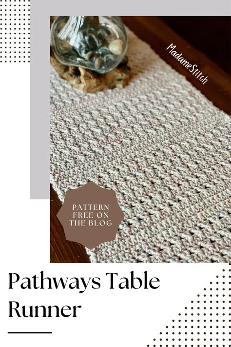 Crochet Runners For Tables Modern, Free Crochet Table Runner Patterns Dining Rooms, Crochet Jute Table Runner, Tunisian Table Runner, Simple Crochet Table Runner, Free Crochet Patterns Table Runners, Free Table Runner Patterns Crochet, Crochet Boho Table Runner, Crochet Pattern Table Runner