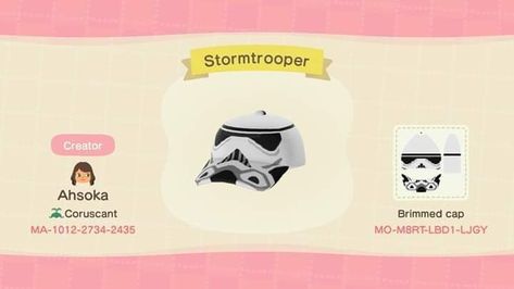 Acnh Star Wars Clothes, Acnh Star Wars, Animal Crossing Star Wars, Disney Codes, Animal Crossing 3ds, Disney Designs, Animal Crossing Game, Animal Crossing Qr, Animal Crossing