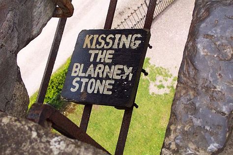 FACTS ABOUT THE BLARNEY STONE  --  The location of the Blarney Stone is in the village of Blarney about 5 miles (8 km) northwest of Cork, Ireland. The Blarney Stone is a block of bluestone built into the battlements of Blarney Castle. Blarney Stone, Irish Eyes Are Smiling, Irish Eyes, Irish Blessing, Emerald Isle, Luck Of The Irish, Ireland Travel, Oh The Places Youll Go, Dream Destinations