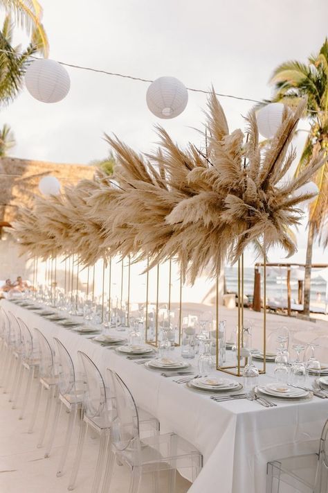 Beach Wedding Reception Ideas Table Decorations, Glam Boho Wedding, Melanin Wedding, Boho Event, Unique Event Decor, Boho Wedding Colors, Small Beach Weddings, Fall Wedding Bridesmaids, Beachy Wedding