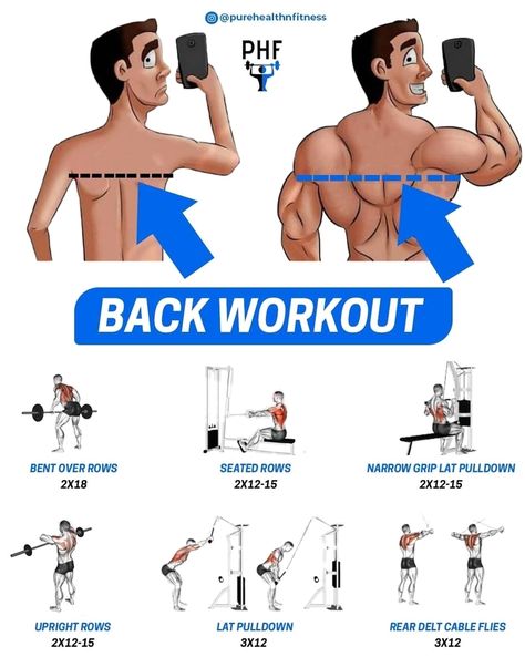 Squat Power on Instagram: “BACKDAY WORKOUT CHELLENGE? 💪 🔹 🔹 🔹 Link & share follow us to see our new posts ❤️ 🔹 🔹 🔹 🔹 🔹 🔹 ___________________________ #absworkout…” Back Workouts, Good Back Workouts, Rear Delt, Gym Routine, Workout Plan Gym, Weight Workout Plan, Back And Biceps, Gymnastics Workout, Workout Regimen