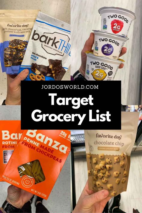 Target Food Shopping, Target List Ideas, Healthy Food At Target, Target Food Finds, Target Grocery Haul, Healthy Target Snacks, Target Meals, Target Grocery List, Target Shopping List