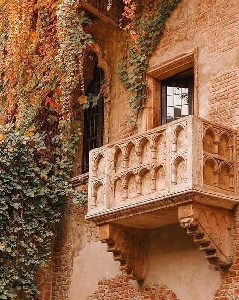 Juliet's House Museum in Verona, Italy. Gothic-style 1300s house and museum, with a stone balcony..… Summer Italy Aesthetic, Italy Summer Aesthetic, Summer In Italy Aesthetic, Rome Italy Aesthetic, European Summer Aesthetic, Italy Vibes, Italian Aesthetic, Italy Summer, Verona Italy