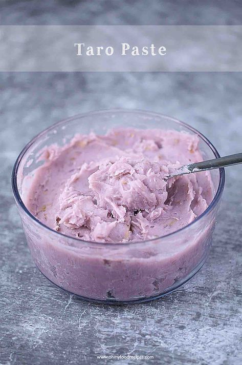 Taro paste is a popular Asian sweet filling. In this taro paste filling recipe, it has both instant pot and stove top methods to guide you. Taro Filling Recipe, Taro Paste Recipe, Whipped Icing Recipes, Soy Sauce Chicken Wings, Mango Popsicle Recipes, Instant Pot Chicken Wings, Taro Recipes, Taro Cake, Ube Recipes