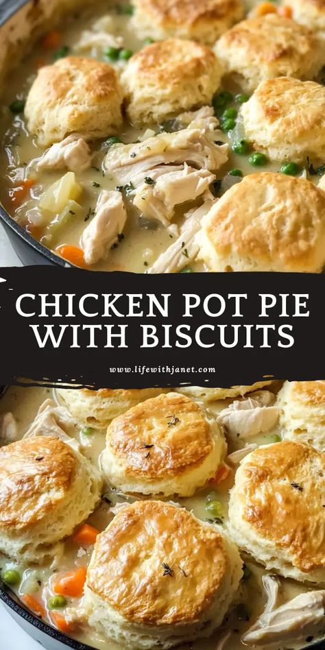 Chicken Pot Pie Biscuits, Pot Pie Biscuits, Chicken Pot Pie Recipe With Biscuits, Red Lobster Cheddar Biscuits, Make With Rotisserie Chicken, The Best Chicken Pot Pie, Chicken Pot Pie With Biscuits, Pot Pie With Biscuits, Biscuit Chicken Pot Pie