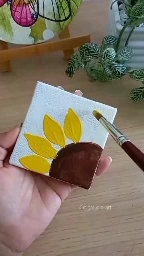 Sunflower Crafts, Seni Pastel, Painting Flowers Tutorial, Acrylic Painting Inspiration, Painting Ideas For Beginners, Simple Canvas Paintings, Canvas For Beginners, Canvas Painting Ideas, Canvas Painting Designs