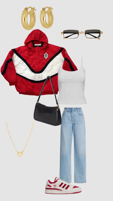 Indiana university gameday outfit Stranger Things Dress, Osu Game, College Gameday Outfits, Rush Outfits, Tailgate Outfit, College Game Days, College Fits, Indiana University, Fire Fits