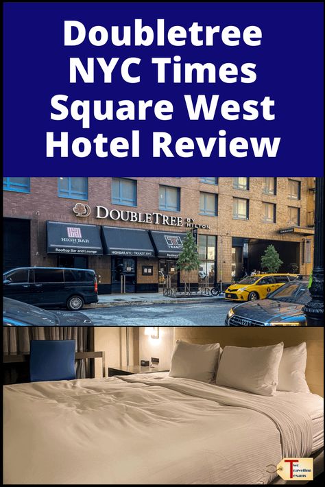 Thinking about staying at the Doubletree by Hilton Times Square West Hotel in New York City? Check out my review to see if it is worth it. | nyc hotel review | manhattan hotel review | hotel near times square review | hotel near port authority bus terminal review | midtown hotel review | new york hotel review | new york city hotel review Hilton Times Square, New York City Museums, Manhattan Hotels, Hotel Gym, Hilton Hotels, Nyc Times Square, New York Hotels, Nyc Hotels, Midtown Manhattan