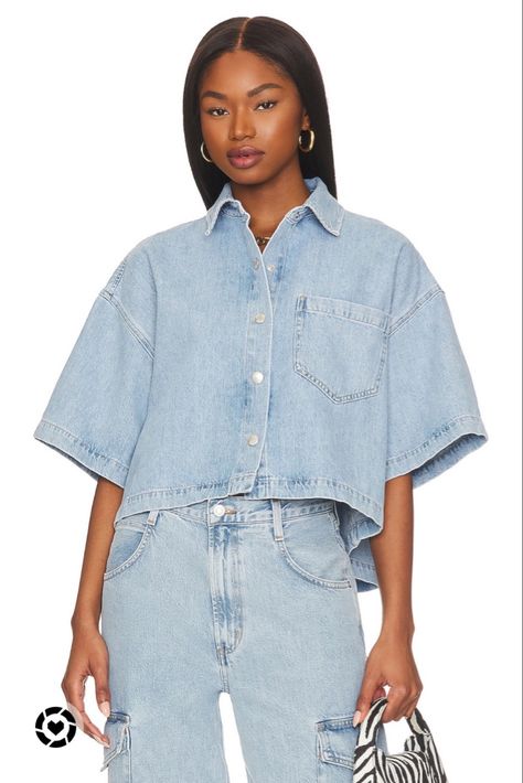 Denim Outfits For Women, Denim Label, Fashion Trend Forecast, Denim Outfits, Cape Sleeves, Fashionista Clothes, Denim Blouse, Product Development, Youth Culture