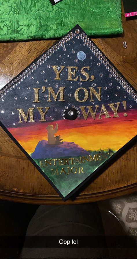 Decided to do a Brother Bear themed graduation cap, and I’m proud of it! It’s a little rough but for my first time, I’m safisfied☺️☺️. Brother Bear Graduation Cap, Brave Graduation Cap, Cap Inspiration, Graduate Cap, Meet The Robinson, High School Graduation Cap, Grad Cap Designs, Grad Cap Ideas, Graduation Cap Ideas