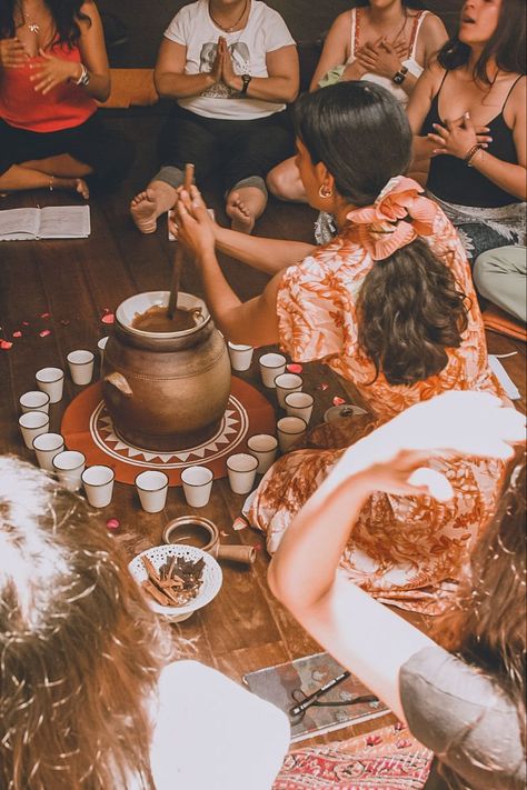 Sacred Union Ceremony, Cacao Ceremony Circle, Ritual Circle, Womens Circle, Cacao Ceremony, Sister Circle, Heal Your Soul, Christmas Posts, Healing Retreats