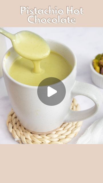 How To Make Italian Hot Chocolate, Hot Chocolate Italian, Creamy Italian Hot Chocolate, Pistachio White Hot Chocolate, Italian Hot Chocolate Recipe, Corn Starch, Quick Recipes, Pistachio, 1 Cup