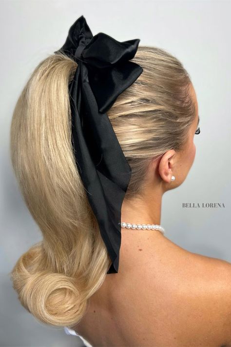 1950 hairstyle, 1950 ponytail, 1950s hairstyle, flip ponytail, ponytail glam, ponytail bridal style, ponytail hairstyle, voluminous bridal ponytail, chic ponytail 1950’s Hairstyles, Hairstyles For Dolls, Flipped Ponytail, Vintage Ponytail, Barbie Ponytail, Barbie Hairstyle, 1950s Hairstyles, 50s Hairstyles, Classic Wedding Hair