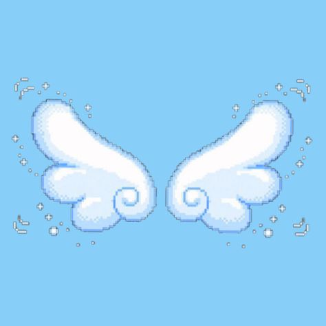 Blue Kawaii Aesthetic, Kawaii Blue Aesthetic, Angel Blue, Blue Angel Aesthetic, Light Blue Aesthetic Banner Gif, Blue Angelcore Aesthetic, Blue Angels Aesthetic, Light Blue Angel Aesthetic, Kawaii Angel Wings