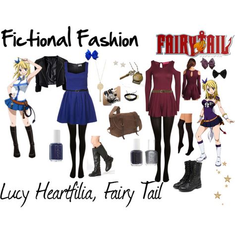 "Lucy Heartfilia, Fairy Tail" by fictional-fashion on Polyvore Fairy Tail Outfits, Fairy Tail Cosplay, Asami Sato, Nerdy Outfits, Everyday Cosplay, Character Inspired Outfits, Disney Inspired Outfits, Fandom Fashion, Lucy Heartfilia