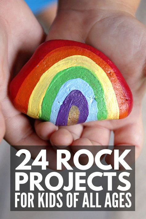 Rock Crafts For Kids, Pet Rocks Craft, Kids Painting Projects, Painted Pebbles, Story Stones, Painted Rocks Kids, Painting Activities, Rock Painting Ideas Easy, Creative Arts And Crafts