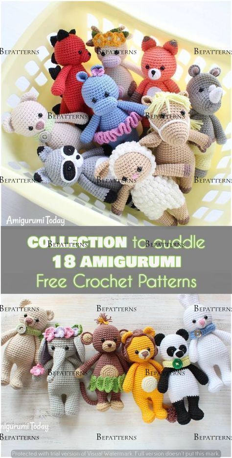 Cuddle Couture: Stuffed Animal Sweater Creations Crocheted Stuffed Animals, Beau Crochet, Amigurumi Minta, Crochet Toys Free, Crochet Mignon, Confection Au Crochet, Pola Amigurumi, Crochet Gratis, Crochet Animals Free Patterns