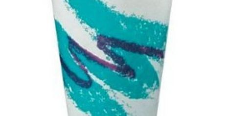 You Know That Waxy Turquoise And Purple Cup That's So '90s? Meet Its Genius Designer Jazz Design, 90s Kids Remember, Paper Cup Design, Bead Lizard, Purple Cups, Soda Cup, Food Cost, Solo Cup, Art Case