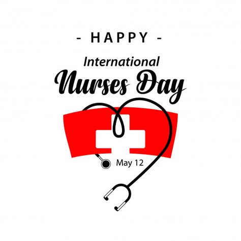 Happy international nurses day vector te... | Premium Vector #Freepik #vector #banner Nurses Day Images, Nurses Week Ideas, Er Nurses Week, Nursing Day Poster, Emergency Nurses Week, Nurses Day Quotes, Nurses Week Humor, Happy International Nurses Day, Nurses Week Quotes