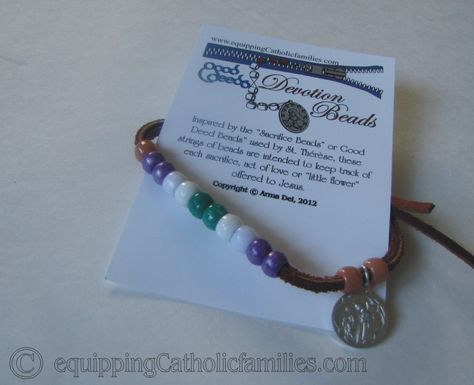 Catholic Homeschool, Catholic Crafts, Catholic Family, Catholic Kids, St Therese, Catholic Jewelry, Religious Education, Catholic Quotes, Jewelry Making Project