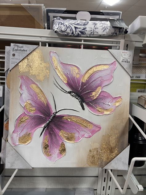 Acrilic Paintings Butterfly, Butterfly 3d Painting, Gold Art Painting, Boho Painting, Plaster Wall Art, Texture Painting On Canvas, Amazing Paintings, Canvas Painting Designs, Painting Art Lesson