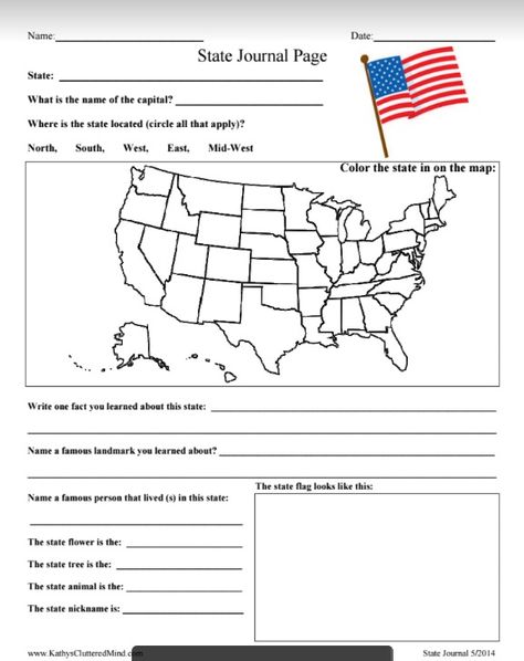 4th Grade Social Studies Worksheets, Canva Education, Worksheets For 4th Grade, Flower Draw, State Project, Education Printables, 3rd Grade Social Studies, Geography Worksheets, 4th Grade Social Studies