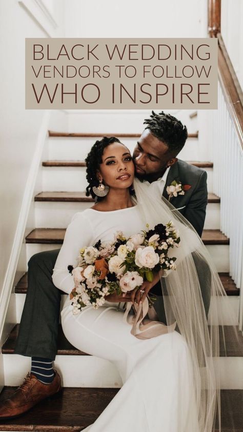 Black Wedding Vendors To Follow Who Inspire #blackowned #blackweddingvendors #weddinginspiration Wedding Ideas Black People, Black Bride And Groom, Wedding Ideas Black, Black Bride, Black Lives Matter Movement, Wedding Chicks, Couples In Love, Black Wedding, Black People