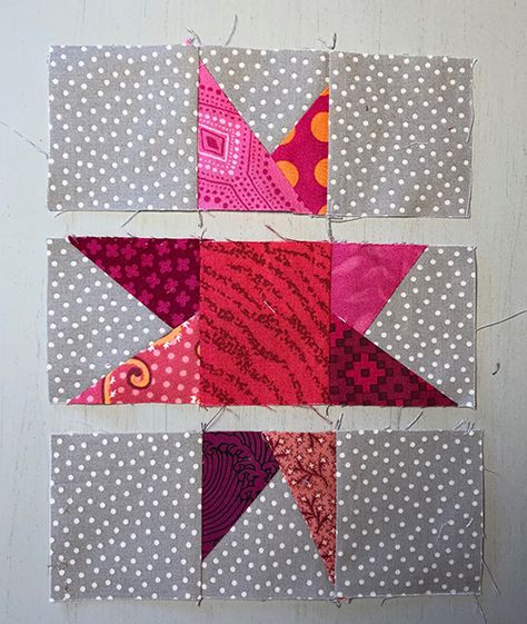 Make a Wonky Star - HQ Stitch Wonky Star Quilt Block, Wonky Star Quilt Block Free Pattern, Crazy Quilt Patterns, Sapporo Coat, Wonky Star, Crazy Quilt Blocks, Abstract Quilt, Crazy Quilting, Star Quilt Blocks