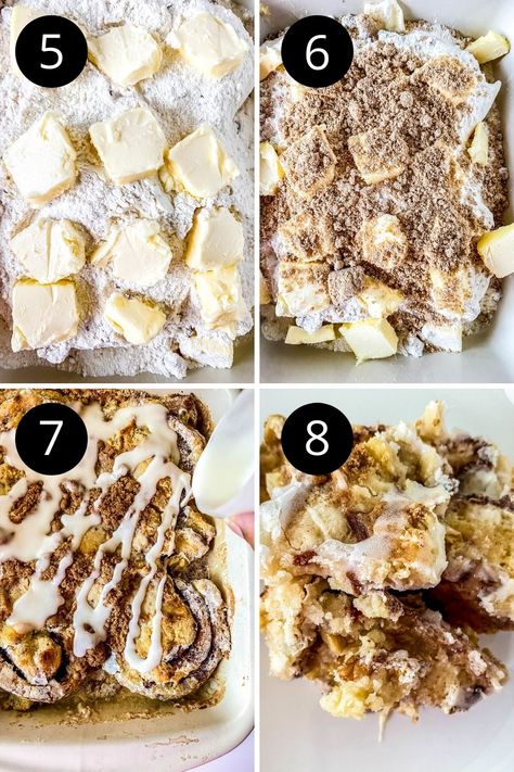 Try out my Cinnamon Roll Dump Cake! This was a viral TikTok dessert that took the world by storm. Creamy, delicious, and sweet as can be. Canned cinnamon rolls, cinnamon cake mix, frosting, butter and more. A simple but decadent dessert that will wow your guests. Cinnamon Roll Dump Cake, Pillsbury Cinnamon Roll Recipes, Cinnamon Roll Desserts, Canned Cinnamon Rolls, Recipes Using Cake Mix, Pillsbury Cinnamon Rolls, Dump Cake Recipe, Butter Pecan Cake, Dump Cake Pumpkin