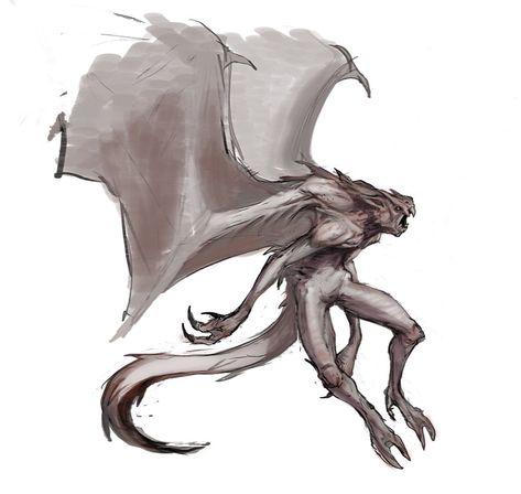 Bat Creature, Bat Monster, Creature Ideas, Monster Sketch, Bat Art, Dark Creatures, Monster Drawing, Alien Worlds, Monster Design