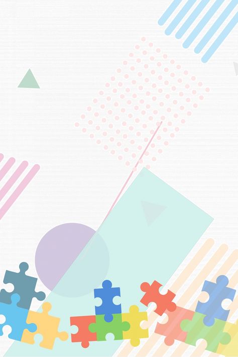 Puzzle Background Design, Puzzle Wallpaper, Poster Background Template, Puzzle Background, Toddler Teacher, Recruitment Poster, Eid Al-adha, Background Design Vector, Background Template