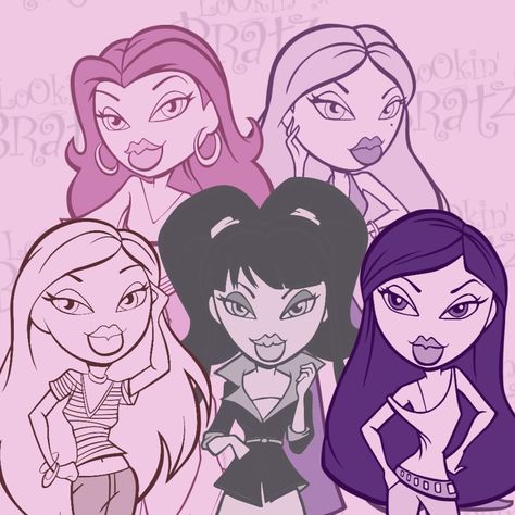 Lookin' Bratz on Instagram: “Check out the new wallpapers and phone backgrounds featuring this funkalish artwork exclusively on LookinBratz.com! #Bratz #LookinBratz…” Bratz Artwork, Bratz Drawings, Bratz Art, Bratz Wallpaper, Bratz Characters, Adorable Aesthetic, Doll Backgrounds, Black Bratz Doll, Printable Wall Collage