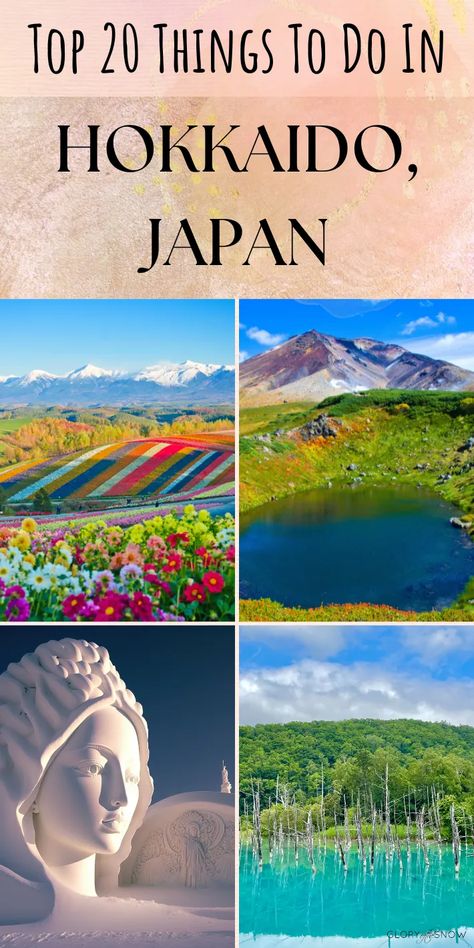 Discover the top 20 must-see attractions in Hokkaido, Japan. From stunning natural landscapes to delicious food, this guide has it all. Best things to do in Hokkaido, Japan. Hokkaido itinerary. Best things to do in Japan. Hokkaido travel guide. Hokkaido destinations. What to do in Hokkaido Japan. Best things to do in Japan. Japan trip itinerary. Japan trip planner. Japan ski trip. Skiing snowboarding in Hokkaido. Japan holiday guide. Best tourist attractions in Hokkaido. Hokkaido Itinerary, Hokkaido Travel, Japan Hokkaido, Things To Do In Japan, Japan Holiday, Winter In Japan, Glory Of The Snow, Japan Summer, Japan Holidays