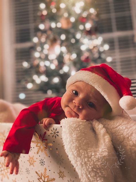 Christmas Photo 3 Month Old, 3 Months Christmas Pictures, 2 Month Baby Christmas Picture Ideas, Easy Baby Christmas Photos, 1 Month Christmas Pictures, 3 Month Old Christmas Photos, Baby In Christmas Box Picture, Grinch Newborn Photos, Christmas 4 Month Old Pictures