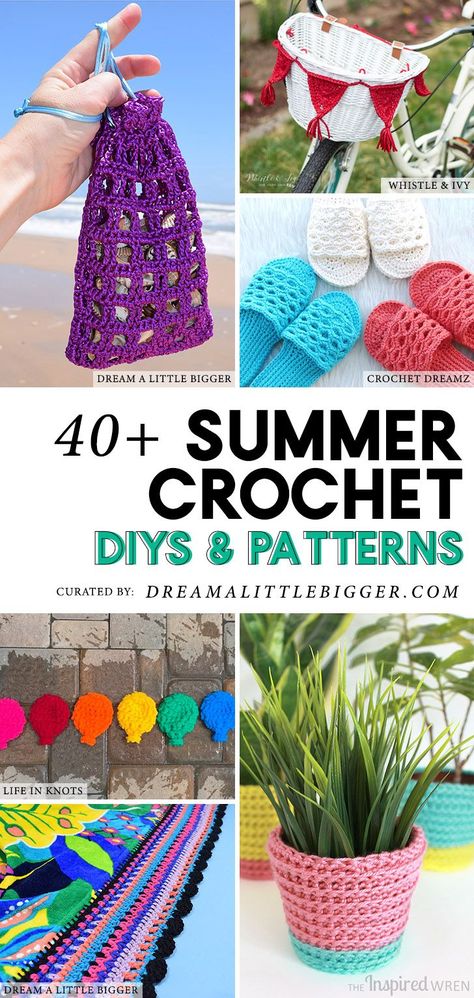 Crochet in the summer? But it's so HOT! Check out these amazing crochet projects that are perfect to hook up despite the heat! #crochetprojects #summercrochetprojects #crochetpatterns #crochetdiy Crochet Patterns For Men, Summer Crochet Projects, Summer Crochet Patterns, Corak Krusye, Summer Crochet Patterns Free, Crochet Projects To Sell, Crochet Project Free, Easy Crochet Projects, Quick Crochet