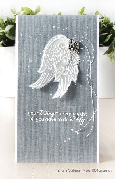 Angel Cards Handmade, D N Angel, Crafts By Month, Wings Card, Angel Wings Art, Sympathy Cards Handmade, Angel Card, Angel Crafts, Wings Art