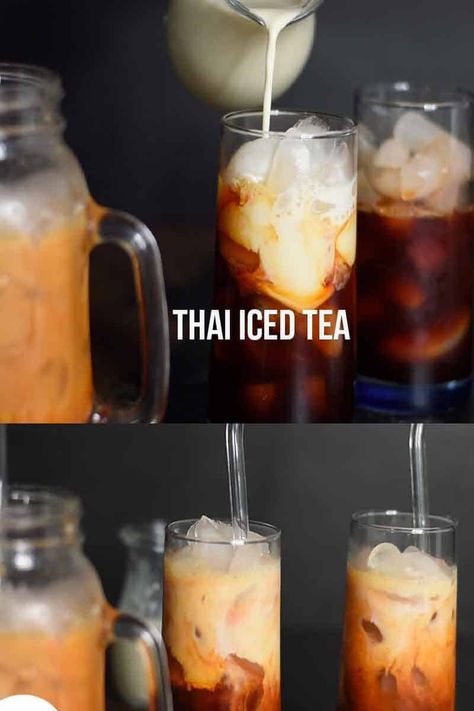 Thai Tea Recipe Easy, Homemade Thai Tea, Thai Coffee Recipe, Thai Tea Recipe, Thai Iced Tea Recipe, Thai Tea Recipes, Thai Iced Coffee, Thai Coffee, Thai Iced Tea